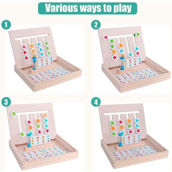 Montessori-leker, grafiske fargeklassifiseringsleker, lekeklosser for barn
