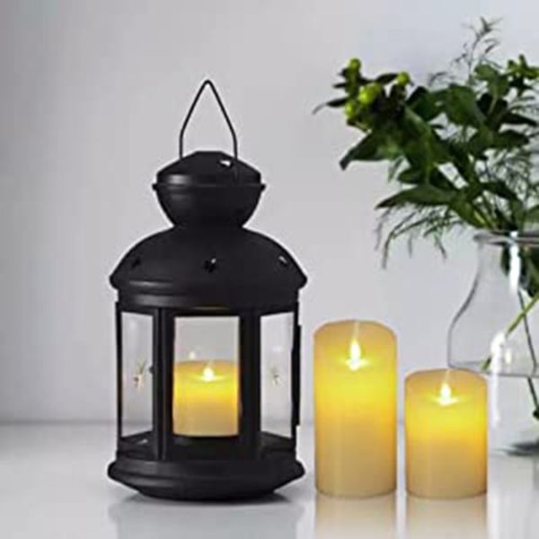 Biyanuo LED-lys flammefri lys flammefri stearinlys 10,2/ 12,7/ 15,2