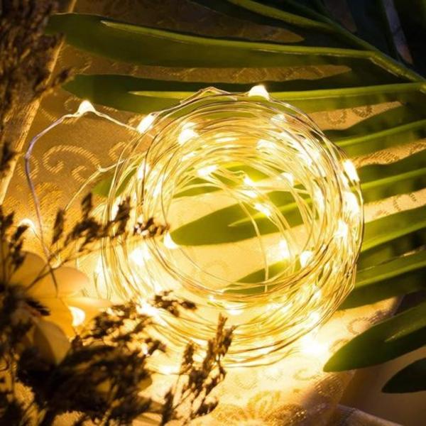USB LED-ljusslinga koppartråd 10m 100-pack vattentät