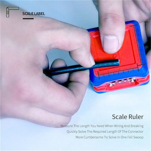 Innovatiiviset ja ainutlaatuiset kuorintapihdit, taikakotelo, kuorintatyökalu 6-24 AWG -kiinteälle kaapelille, SAT/RG6, RG59 Universaali matalajännitekaapeli 4-16 mm²