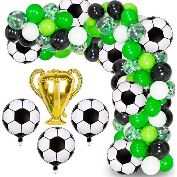 111 stykker fodbold børnefødselsdag fodbold dekorationer ballon
