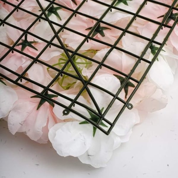 Konstgjord blomvägg ros vägg konstgjorda blommor väggbakgrund bröllop