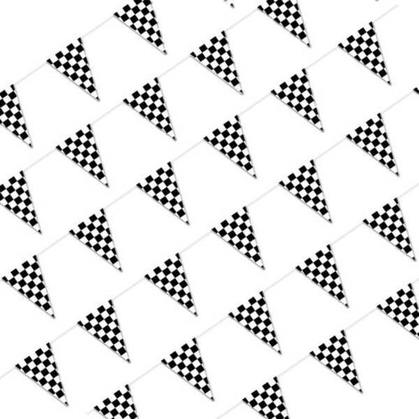 Rutiga flaggfestartiklar Banner Racing Rutiga flaggbanner 48 stycken