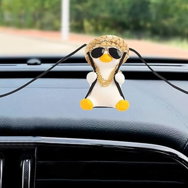 1 kpl keinuva ankka auton riipus koriste auton peilin riipus