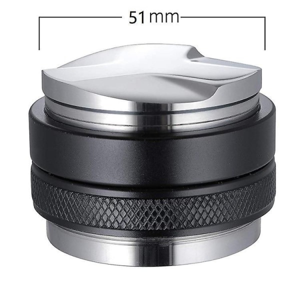 Dobbel kaffemåler Kaffe trakt ring Pulver ring, Espresso Kaffe Press Sølv Tamper Kaffe Tilbehør(S)