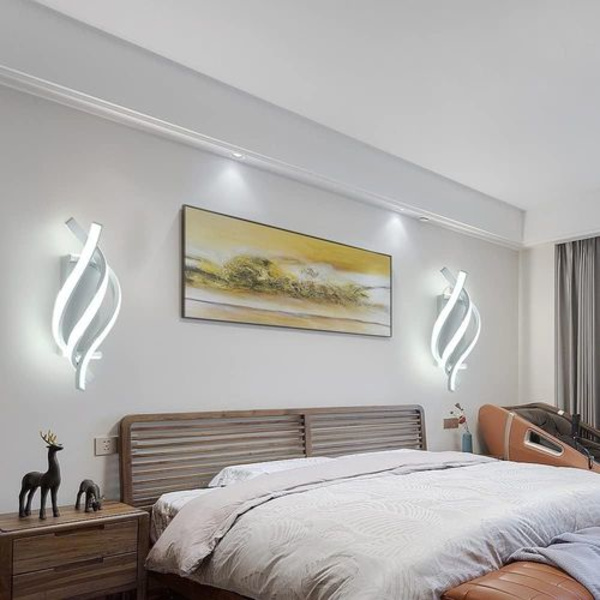 LED-seinävalaisin sisätiloihin, moderni seinävalaisin kylmä valo 6000K