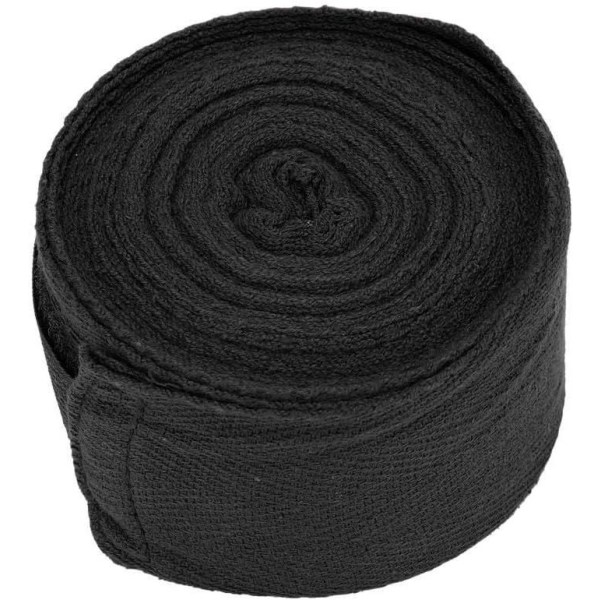Boksehandsker til mænd/kvinder/børn, elastisk MMA, sort, 2.5M
