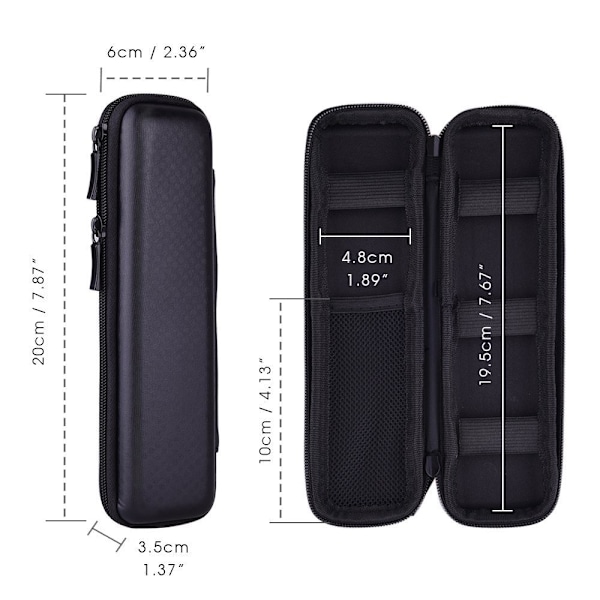 Etui for Apple Pencil - Hard Case for Apple Pencil, Svart Pencil Case