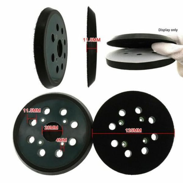 2x hiomalevy 125mm liimakiekko epäkeskohiomakone kiillotuskiekko epäkesko