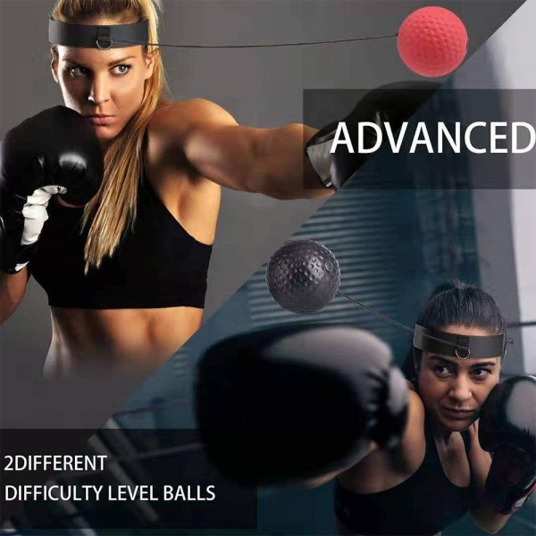 Reflexboll â€“ Mjuk flerskikts premium boxningsboll med pannband -