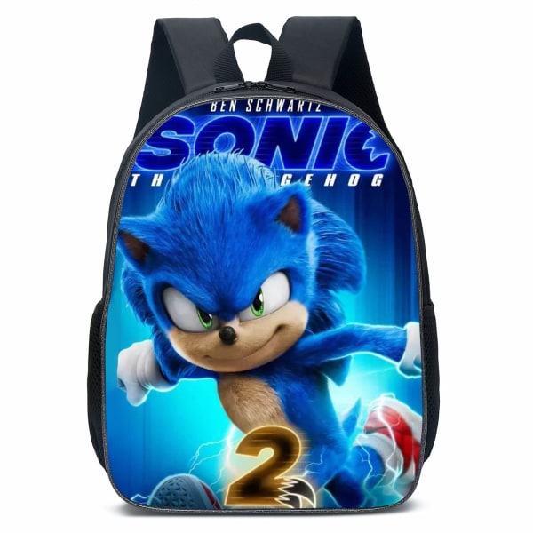 Sonic skoletaske SONIC skoletaske til folkeskoleelever herre- og damerygsæk - D6 Sonic 9-16 tommer