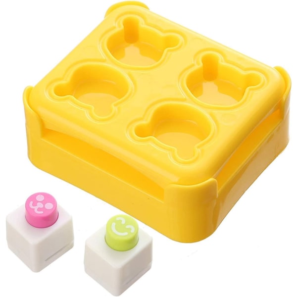 Risbollsmått DIY söt Sushi Präglingsform Mini Björnmått Risbollsmått Cartoon Kreativ Mini Bento Sushi Risbollsmått Bakverktyg
