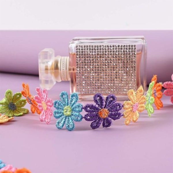 Blomspetsband i spets för kläder hantverk scrapbooking bröllop