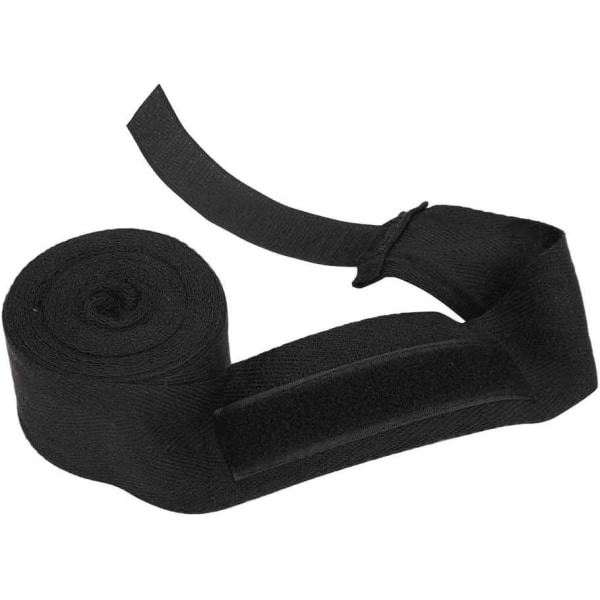 Boksehandsker til mænd/kvinder/børn, elastisk MMA, sort, 2.5M