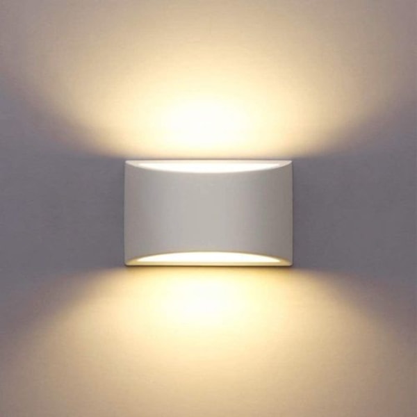 LED vegglampe innendørs, 7W hvit gipslys moderne design vegglampe LED lys