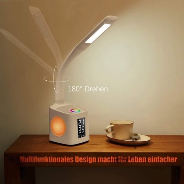 Børns skrivebordslampe LED multifunktions bordlampe, øjenbeskyttelse