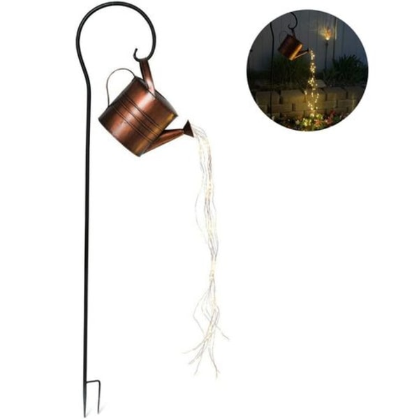Vandfald formet Twinkle Fairy Lights, havevandkande