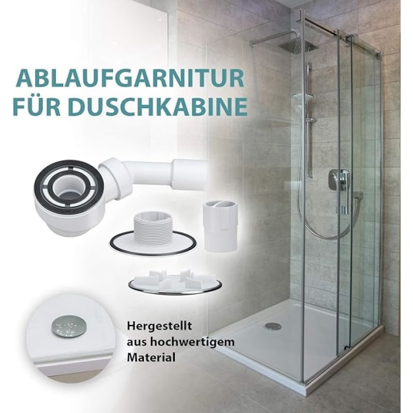 Golvavloppsenhet, med sifon, för duschbricka, med avloppshål,