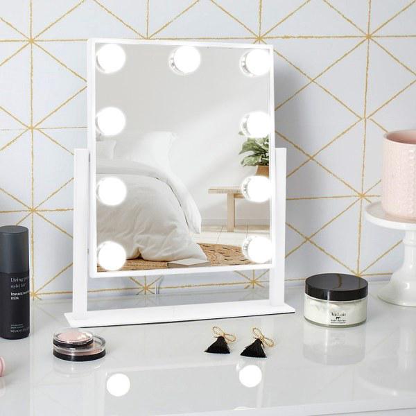 Kosmetisk spejl Home beauty smart desktop fill light Desktop led spejl med forstørrelsesglas