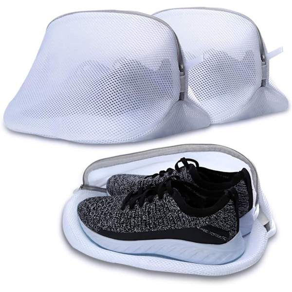Tvättpåse för skor/sneakers, skotvättpåse med dragkedja för