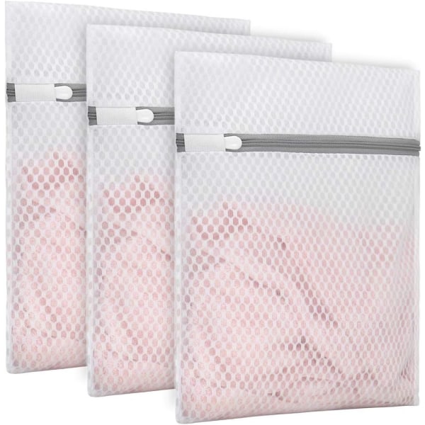 Vaskeripose for vaskemaskin, mesh vaskeriposer, vaskeripose - 1 stk. Grå