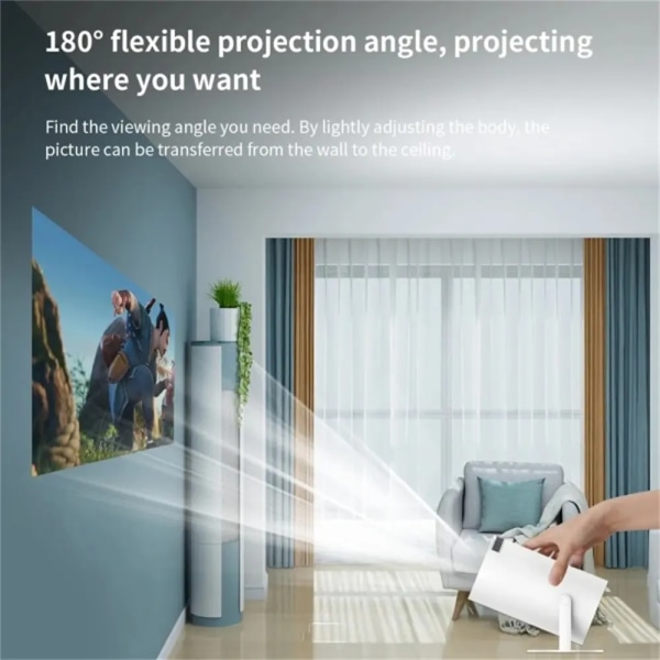 4k HD-projektor HY300 Android 11 hjemmekino bærbar utendørs projektor Dual Wifi6 200 Bt5.0 1080p 1280*720p