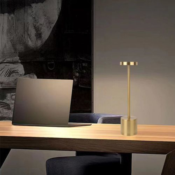 Pakke med bordlamper, trådløs LED-bordlampe på batteri, USB 1200 mAh genopladelig