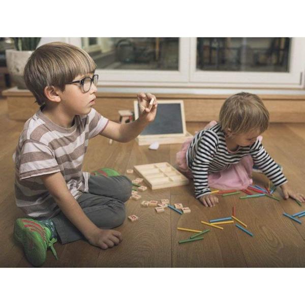 Reastar Montessori Matematikkleketøy Fargerike Beregningspinner Tretall