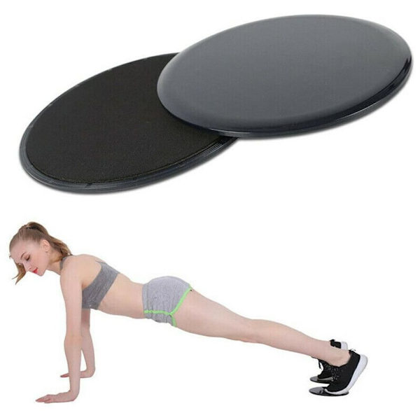 2 kpl Fitness-treeniliukulevyt Kuntosali Core Liukulevy Lattialiukulevyt