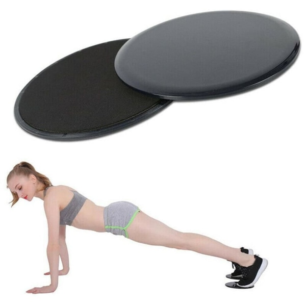 Set of 2 Fitness Training Core Sliders Gym Core Gliding Disc Floor Sliders