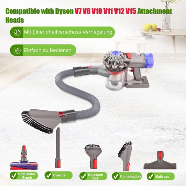 Multifunktionel slange til Dyson V15 V12 V11 V10 V8 V7 SV10 SV11 SV12 SV14