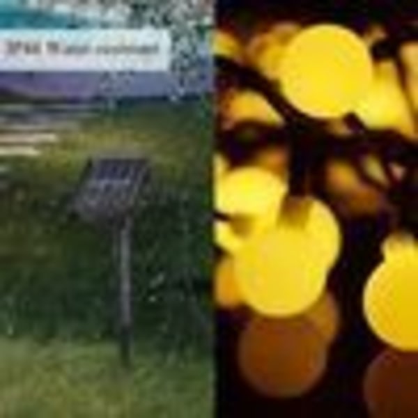 Solcellslampor utomhus Tomshine 50Leds, 6,9 meter julgransbelysning