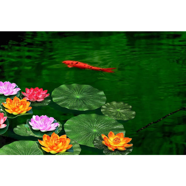 Lotus leaf artificial floating foam lotus leaf artificial leaf fish