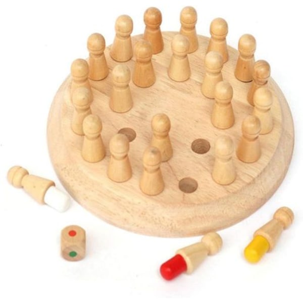 Oulensy Kids Party Game Wooden Memory Match Stick Chess Game Fun Block