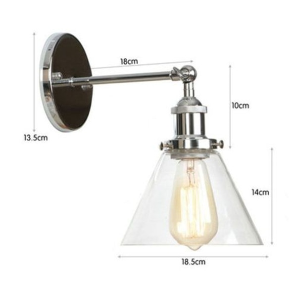 Modern klar glas taklampor väggbelysning stil 2