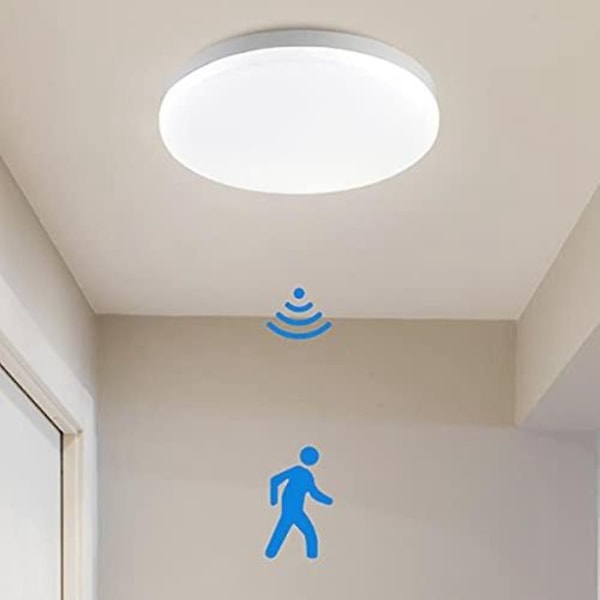 LED-loftslampe med bevægelsessensor, kompatibel med