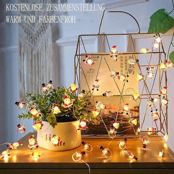 Joulupukki-valosarja 3M 30 LED - paristokäyttöinen ja vedenpitävä