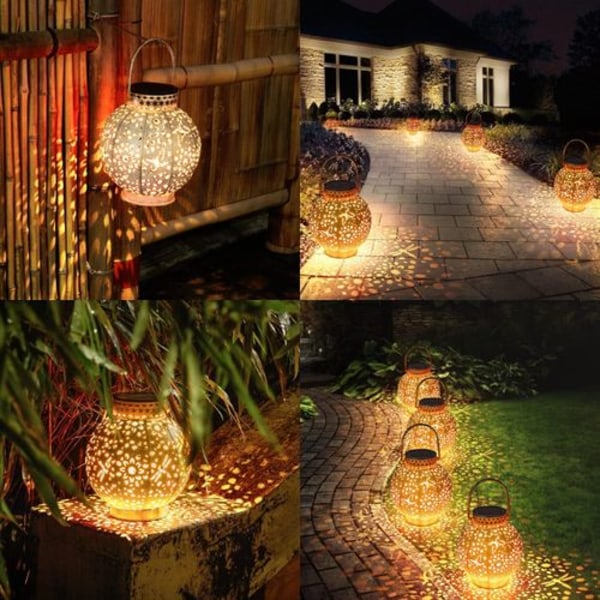 Solcellelykt for utendørs, LED-lykter for utendørs, solcellelamper for utendørs