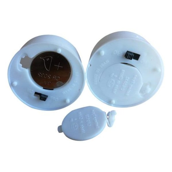 Flammeløse LED-lys, 24 LED-teljus, flimrende telys, varmt hvitt,