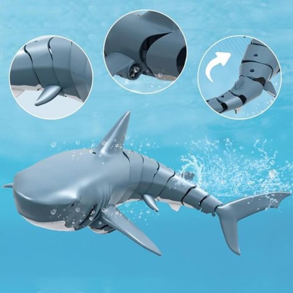 2,4G fjernbetjening simuleret hajbåd, undervands fjernbetjening elektrisk