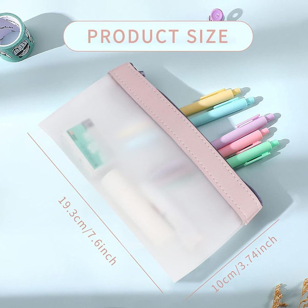Set med pennfodral, transparent pennfodral, TPU-penna