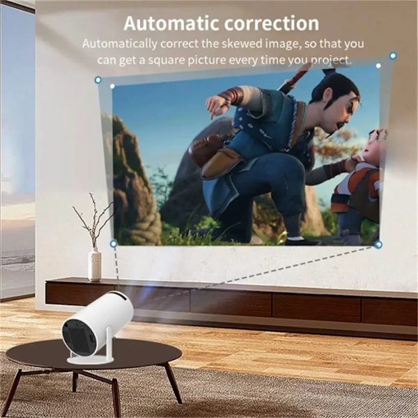 4k HD-projektor HY300 Android 11 hjemmekino bærbar utendørs projektor Dual Wifi6 200 Bt5.0 1080p 1280*720p