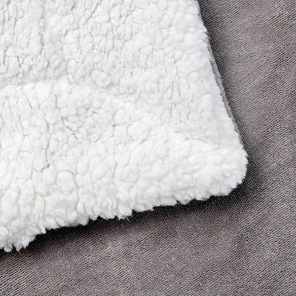 Sofa teppe, koselig teppe, ekstra varmt, tykt Sherpa teppe, lite, mykt og fluffy