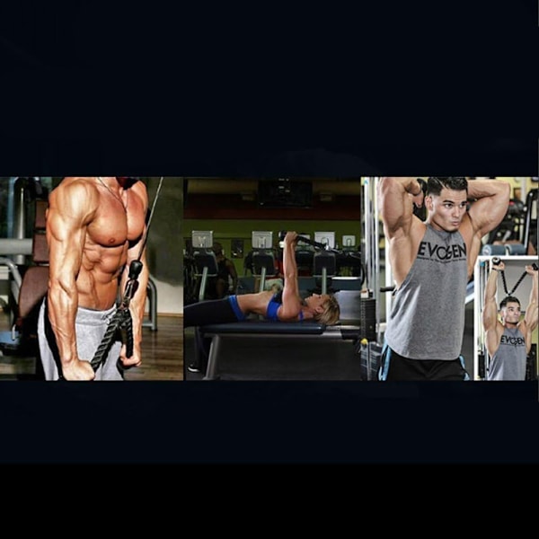 Luksus triceps-köysi, joka on vedettävä alas, helppo tarttua, sopiva