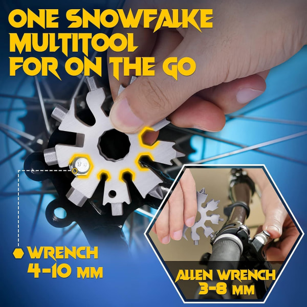 Gaver til mænd Julegaver Snowflake Multitool Snowflake Tool Advent