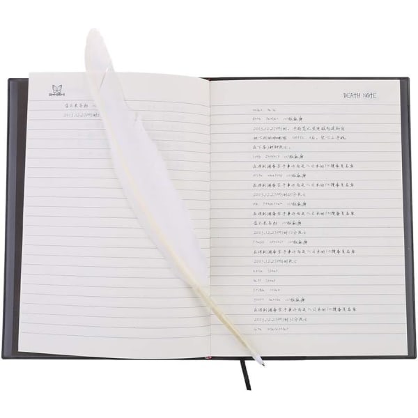 S-TROUBLE Ny Death Note Notebook & Fjäderpenna Bok Animation Art Writing