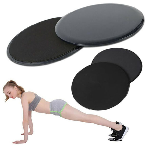 2 kpl Fitness-treeniliukulevyt Kuntosali Core Liukulevy Lattialiukulevyt