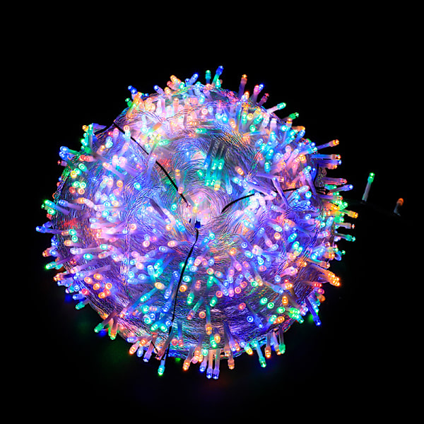 100M 600 LED Lyslenke Utendørs Karneval Bryllup Innendørs Hagebelysning colorful 100M-600 LED lights