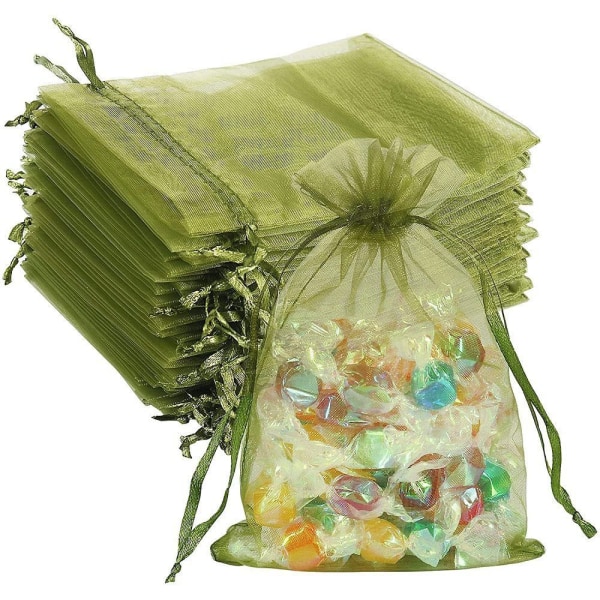 G2PLUS Organza-lahjapussit juhliin, 10cm x 15cm, 100 kpl