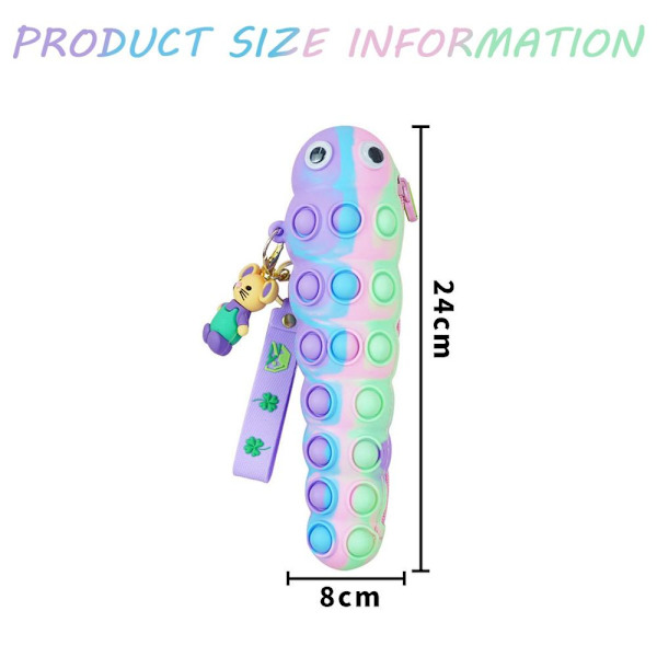 2 st Pop Pencil Case Pencil Case för flickor Fidget Toys